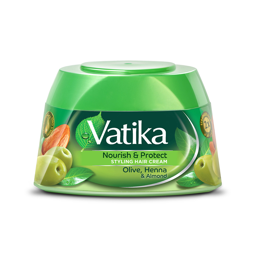 Vatika Nourish protect STYLING HAIR CREAM Olive Henna Almond American Beauty LTD